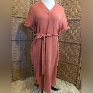 Magaschoni Organic Cotton Gauze Dress